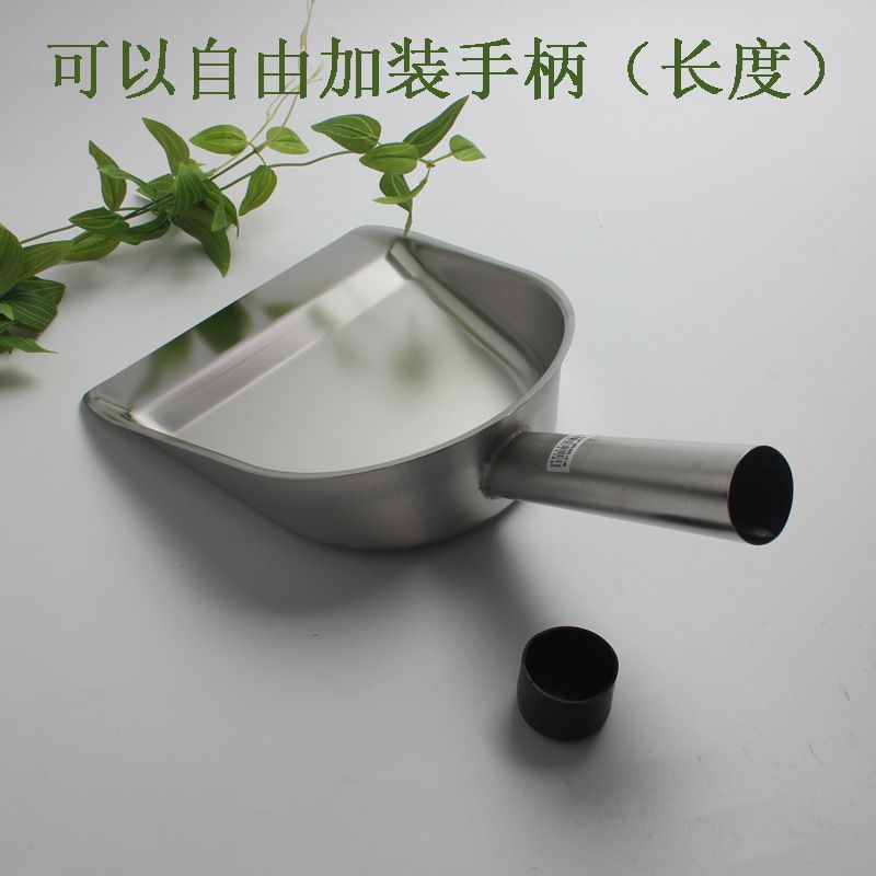 加厚无磁方形不锈钢冰铲平底面粉铲超市粮食米特大号谷物多用