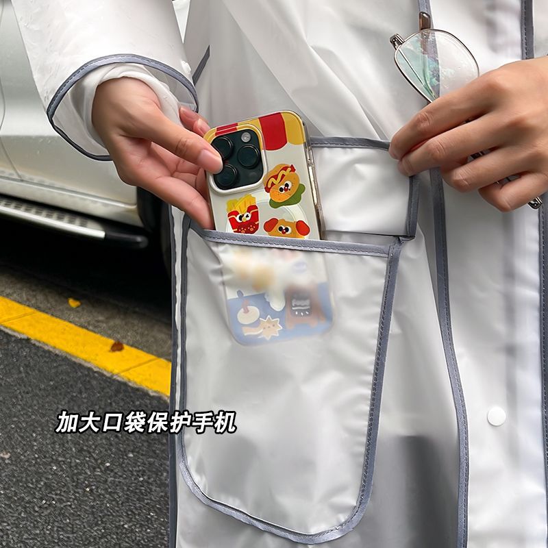 电动车雨衣全身一体成人男女长款单人加厚防暴雨学生可爱骑行雨披