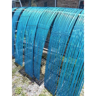 婚庆湖蓝色竹排竹篾条花艺装饰品婚礼竹排竹编竹片竹制品