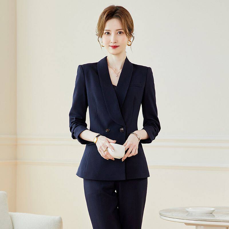 春秋季职业西服套装女款白领酒店前台经理上班工作服正装商务西服