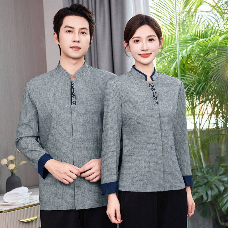 保洁工作服长袖PA宾馆客房酒店保洁员阿姨物业保洁工作服长袖家政