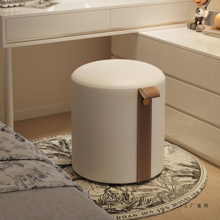 旋转化妆凳全实木梳妆凳梳妆台专用凳子衣帽间女生卧室轻奢高级感