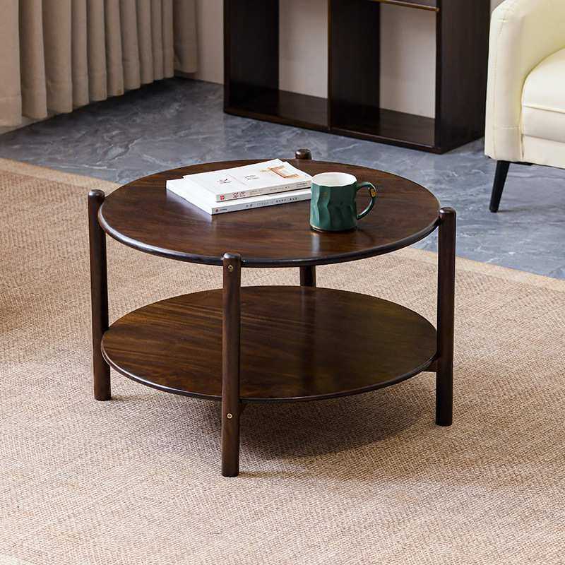 南美黑胡桃木沙发几客厅小户型边几角几圆形高级轻奢茶几茶桌边桌,3C数码配件,USB灯,淘宝优惠券,粉丝福利购,淘宝优惠卷