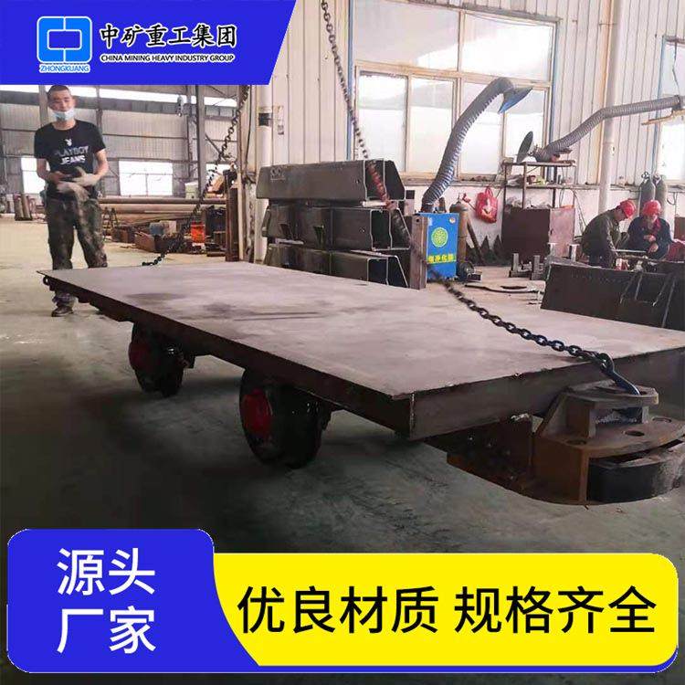 山东厂家生产MPC矿用平板车煤矿井下运输载重600mm轨距平板矿车