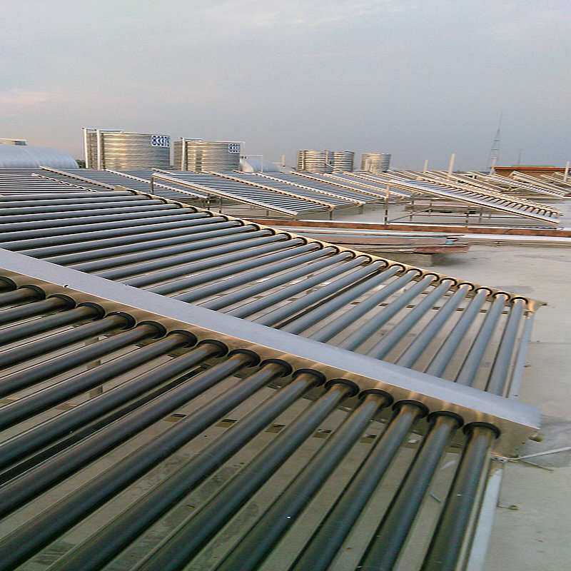 厂家 商用三高紫金真空管太阳能工程联箱真空管太阳能集热器