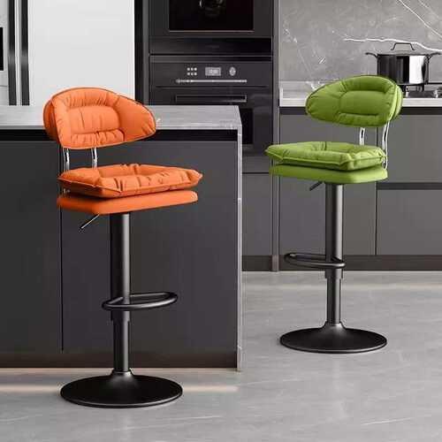 酒吧人吧台椅椅子家用3781现代简约靠背高脚凳收藏收银台旋转