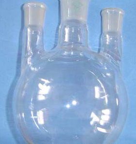 直l 玻璃三口口圆平底 蜀口m24 底  反应 牛  # 斜250 烧瓶瓶