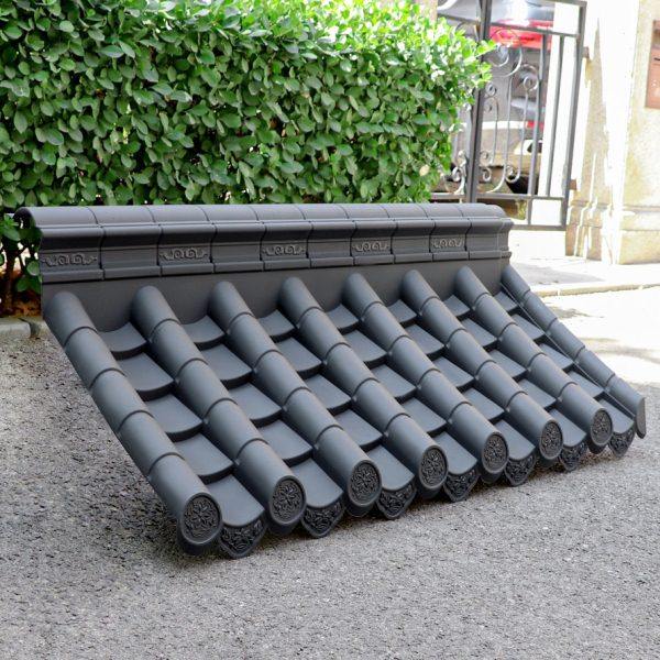 梦古50带脊单面瓦树脂墙头一体仿古单边院墙压顶塑料中式围墙瓦,基础建材,屋顶装饰瓦,淘宝优惠券,粉丝福利购,淘宝优惠卷