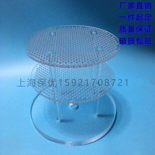 割有机玻璃板图雕刻分实心亚克力按加工透明试管架圆柱置物棒隔离