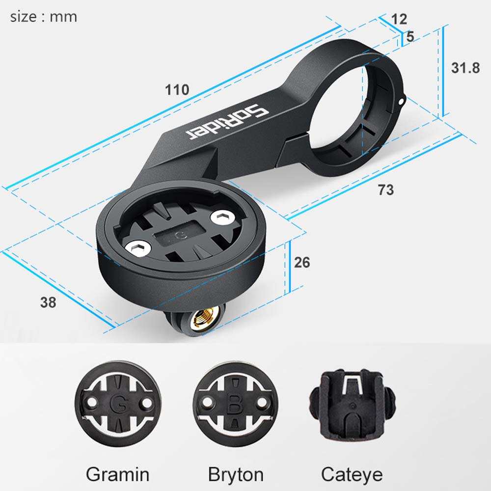 公路山地自行车码表固定座GPS延长架黑鸟行者小G+U迈金S1延伸支架