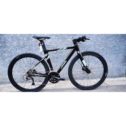 JAVA自行g车鱼雷6油碟平把公路车御夫座碟刹18变速直把男女铝合金