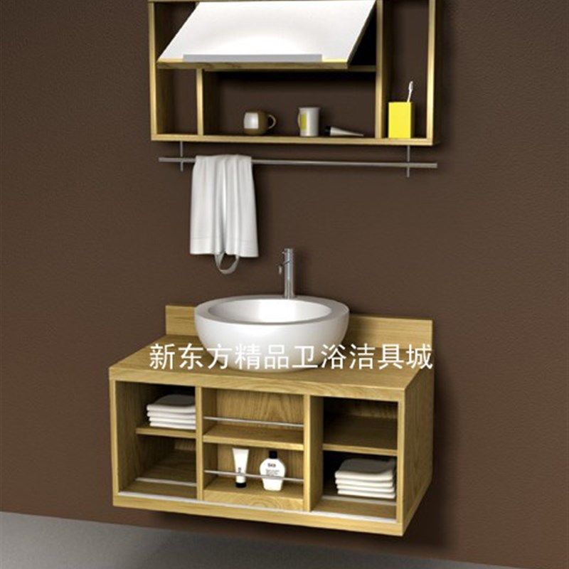 美式卫浴柜洗手盆柜洗漱台欧式浴室柜落地实木仿古浴室柜橡木762,家装主材,浴室柜组合,淘宝优惠券,粉丝福利购,淘宝优惠卷