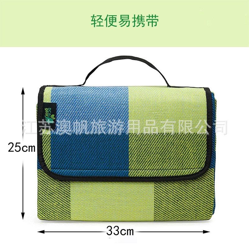 新款网格海边露营户外音乐会防潮垫 公园野餐垫加厚野炊户外地垫