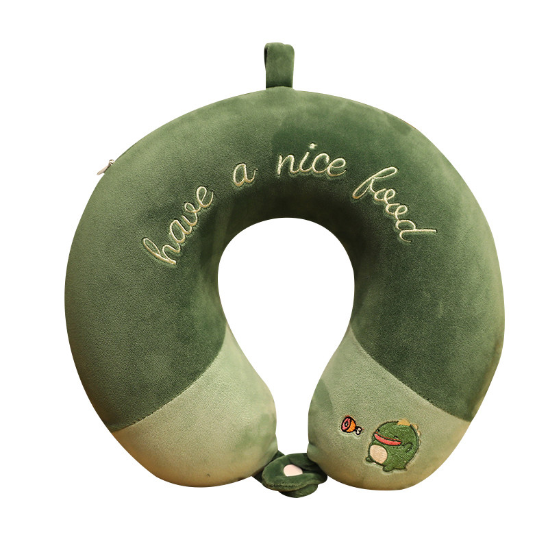 新品u型枕记忆棉可拆洗可爱旅t行Cu形枕头卡通办公室午睡脖子靠枕