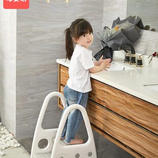 洗手台带宝宝踏卫生间洗漱台阶踩脚楼梯凳凳子儿童垫脚凳扶手防滑
