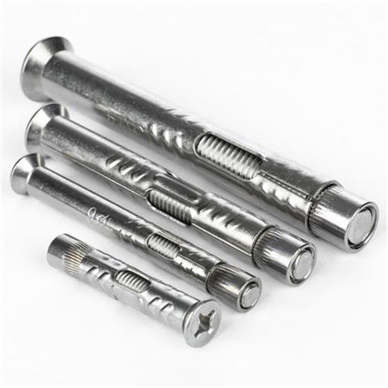 304不锈钢十字沉头内膨胀螺丝门窗平头拉爆爆炸螺丝钉VM6M8M10