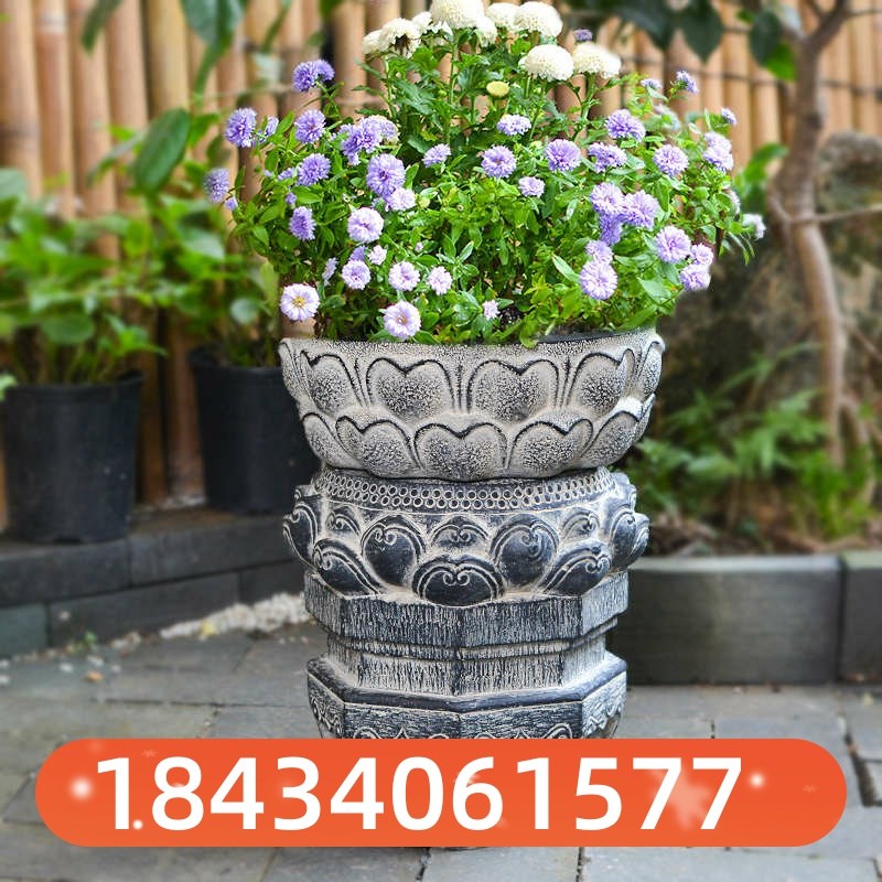 小板凳矮凳仿石凳石墩子r花盆底座换鞋凳入户大门口两侧石鼓盆景