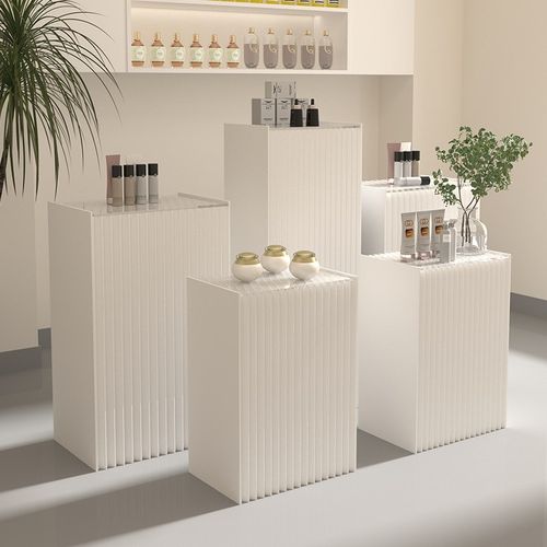 方形展台展示架商用立柱展示台底座橱窗H展览厅摆件中岛柱地台道