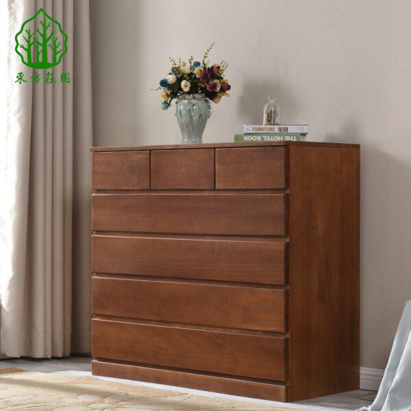 七 收纳柜柜子斗柜抽屉简约客厅五斗橱储物柜卧室五斗柜实木松木