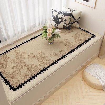 2024新款轻奢高级感好打理飘窗垫冬季毛绒窗台垫羊羔绒耐脏阳台垫,居家布艺,飘窗垫,淘宝优惠券,粉丝福利购,淘宝优惠卷