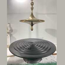 酒店摆件玻璃钢雕塑售楼处大型落地不F锈钢定做大堂装饰品定制厂