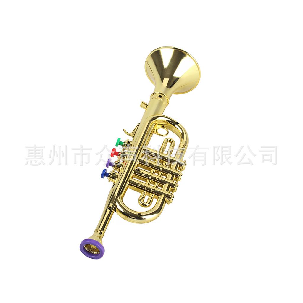 儿童玩具塑料小号 乐器配件 小号