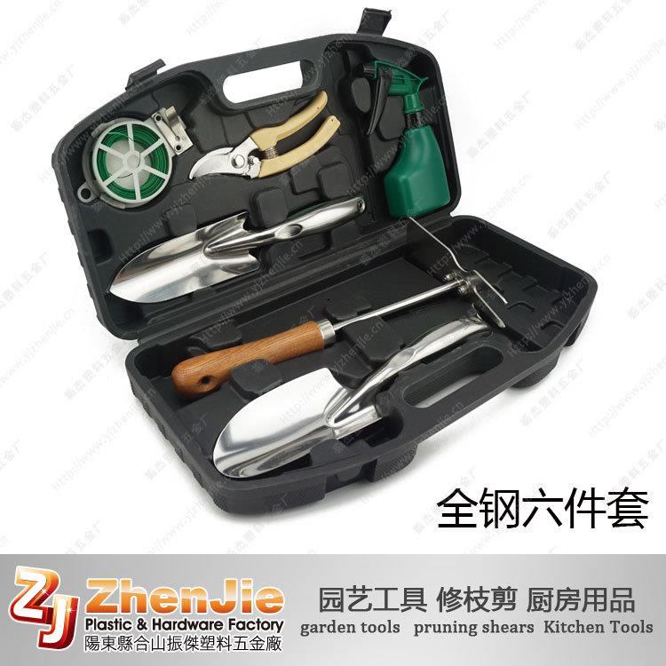不锈钢大号园艺工具 花耙花园用品 养花种菜园林工具花园防滑手柄