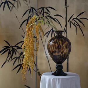欧式中古花瓶 轻奢高品质家居摆件豹纹花器 艺术软装水养鲜花