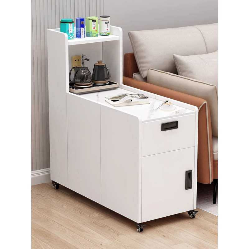 实木沙发边柜轻奢侧边柜岩板客厅小桌子茶几现代家用可移动储物柜,3C数码配件,USB灯,淘宝优惠券,粉丝福利购,淘宝优惠卷