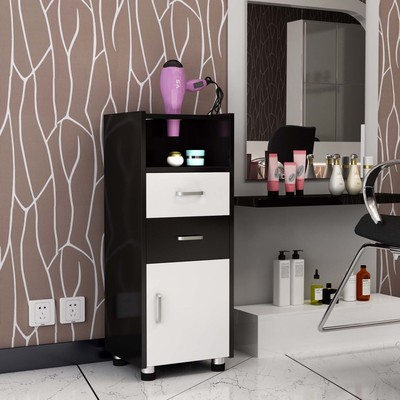 理发店美发工具柜子推车镜台柜子发廊理发柜收纳烫染工具车储物柜