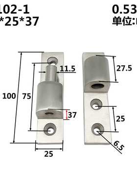 304不锈钢HT脱卸合页拆卸重型合页可拆卸不锈钢工业100*25*37mm