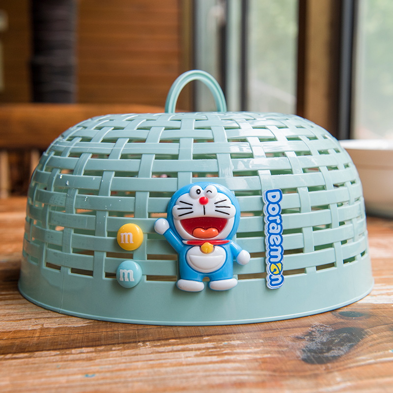 卡通饭菜罩家用防苍蝇遮盖食物罩剩饭菜罩K子厨房餐桌防尘小号圆