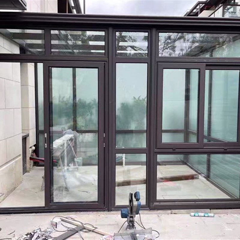 深圳惠州香d港铝合金不锈钢钢化玻璃阳光房露台U雨棚封阳台隔音