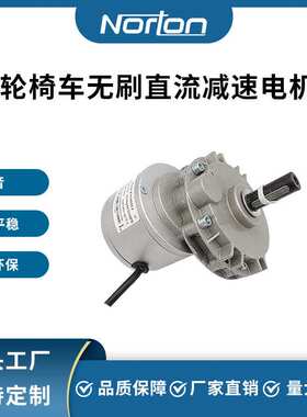 ZW9012L3-200W24V 轮椅车减速电机 内螺纹键槽轴不带刹车