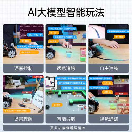 幻尔树莓派5智能小车MentorPi麦轮/阿克曼AI大模型视觉ROS2机器人