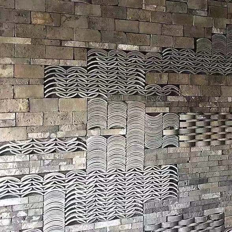 仿古砖背景墙老旧青砖马赛克3d立C体老街改造外墙文化砖艺术墙面