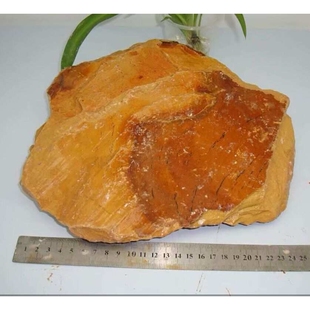 青田石4.3公斤黄木纹石奇纹图纹石叶腊石印章料摆件雕刻石料