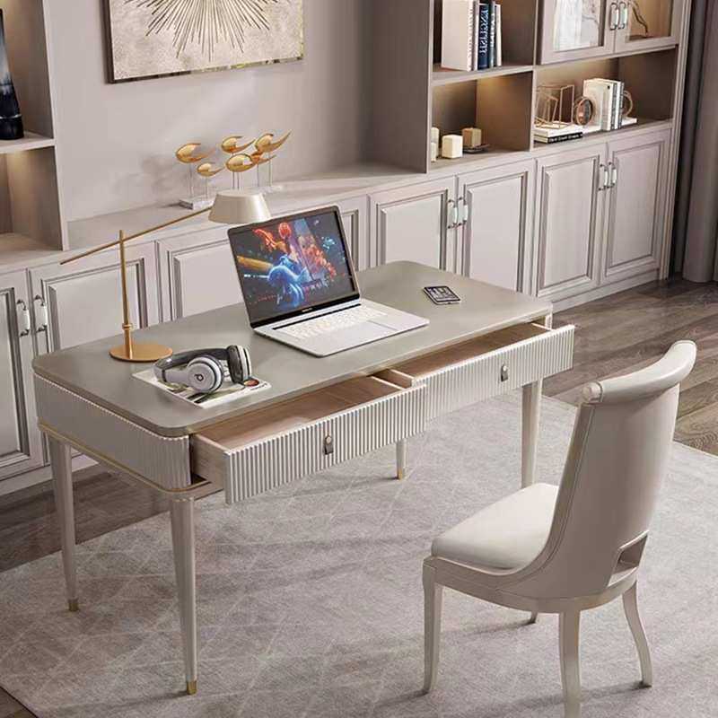 美式轻奢书桌实木后现代简约办公桌电脑桌书房家具套装组合,3C数码配件,USB灯,淘宝优惠券,粉丝福利购,淘宝优惠卷