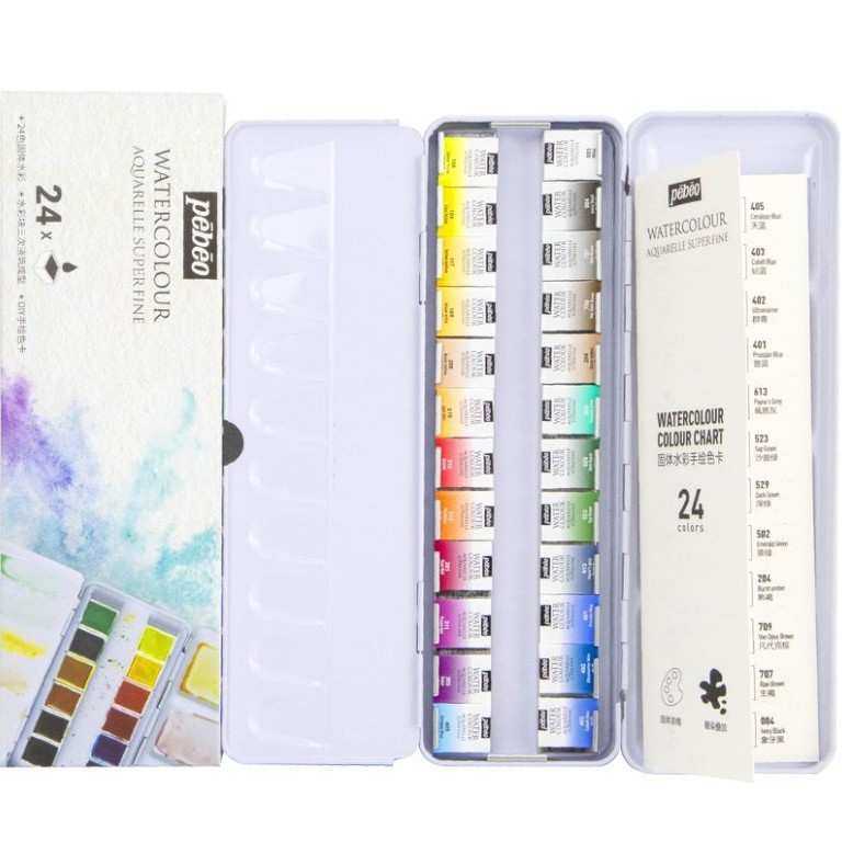 法国贝碧欧固体水彩颜料套装24色36色半块状便携铁盒初学者学生,3C数码配件,USB灯,淘宝优惠券,粉丝福利购,淘宝优惠卷