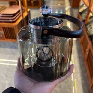 耐热玻璃蒸煮一体提梁壶合韵手工玻璃壶电陶炉专用煮茶壶家用茶壶
