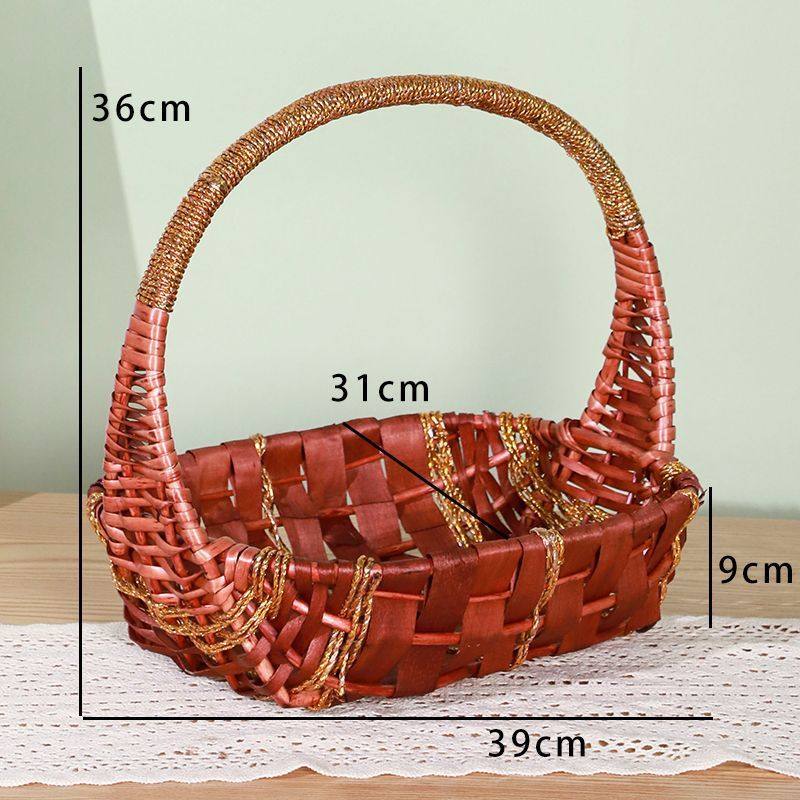 柳编水果篮藤编西瓜篮编织篮手提篮果蔬采摘回礼舞蹈鸡蛋,收纳整理,购物篮,淘宝优惠券,粉丝福利购,淘宝优惠卷