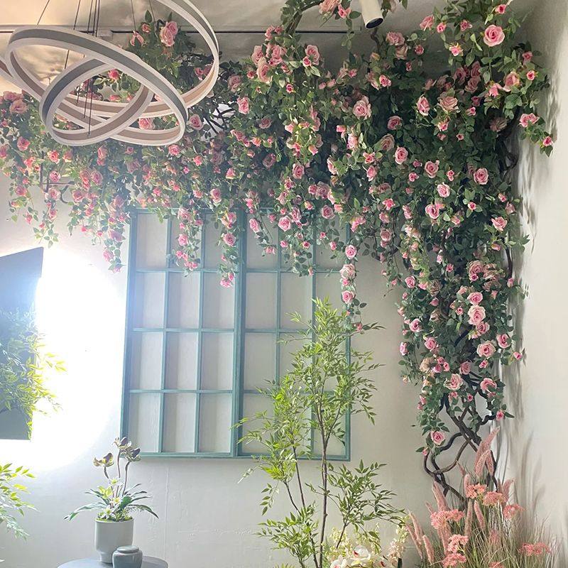 玫瑰花假花藤蔓网红墙面装饰花墙造景管道护栏阳台遮挡绢花植物墙,鲜花速递/花卉仿真/绿植园艺,仿真花,淘宝优惠券,粉丝福利购,淘宝优惠卷