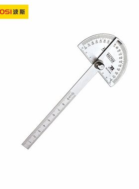 波斯工具 不锈钢单杆公制角度尺150mm 200mm BS181809 BS181812