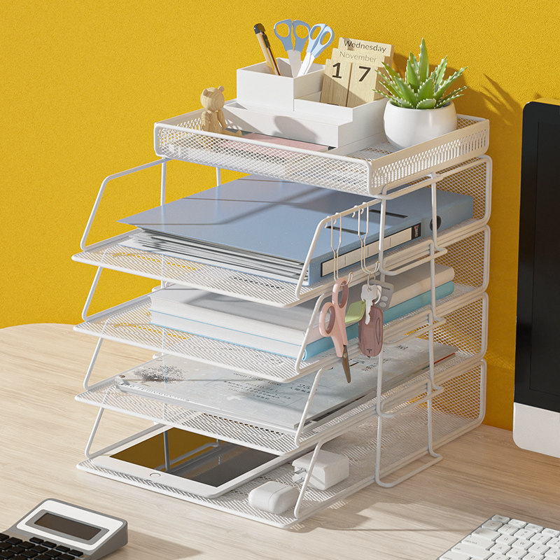 桌面文件架办公桌置物收纳架金属多功能铁艺资料文件框整理书立架,文具电教/文化用品/商务用品,文件座/文件架/文件框,淘宝优惠券,粉丝福利购,淘宝优惠卷