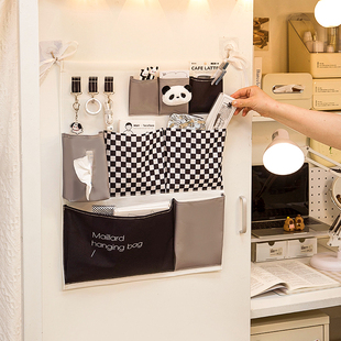 衣柜内置收纳挂袋格子柜门侧面侧边免打孔宿舍放内衣内裤整理神器