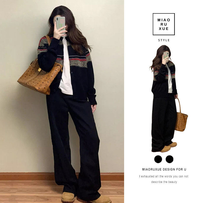 早开春季女装2026超火减龄穿搭一整套巨好看的韩系ootd漂亮三件套