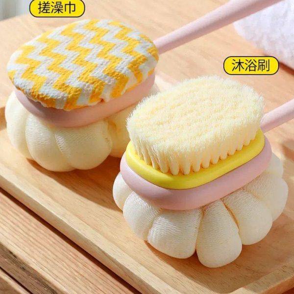 搓澡巾长柄软毛双面沐浴刷二合一洗澡搓背搓澡神器孕妇背部洗澡刷,家庭/个人清洁工具,浴刷,淘宝优惠券,粉丝福利购,淘宝优惠卷