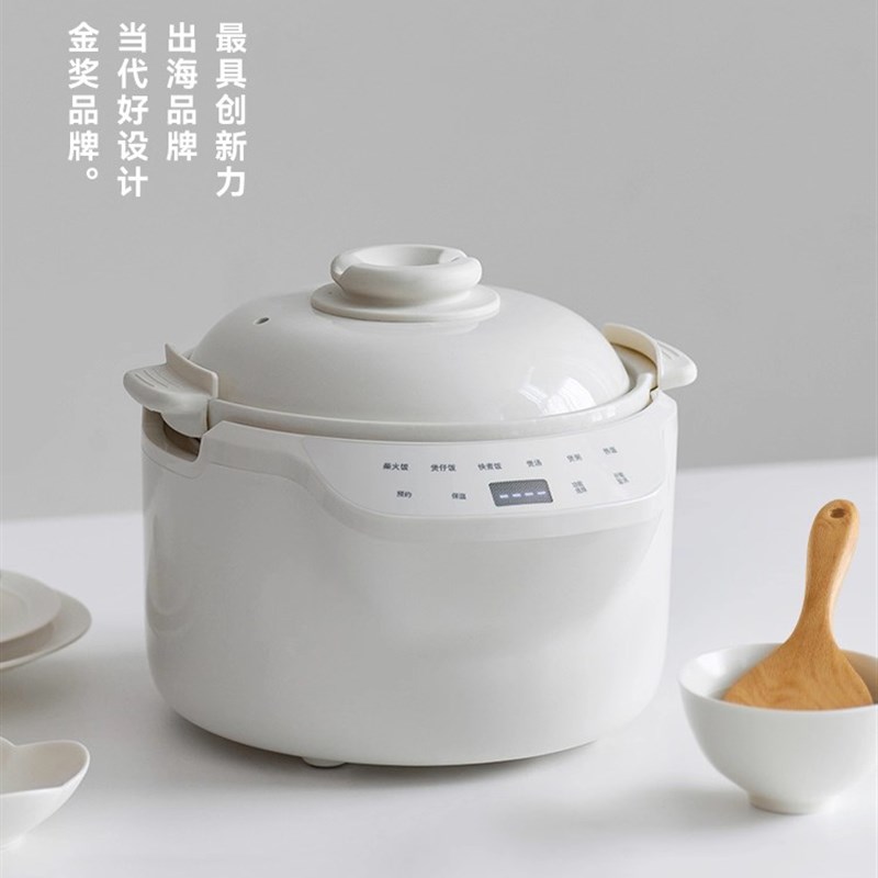 出口110V伏电j饭煲0涂层真陶瓷土锅微压力家用1-5人电饭锅3L小家