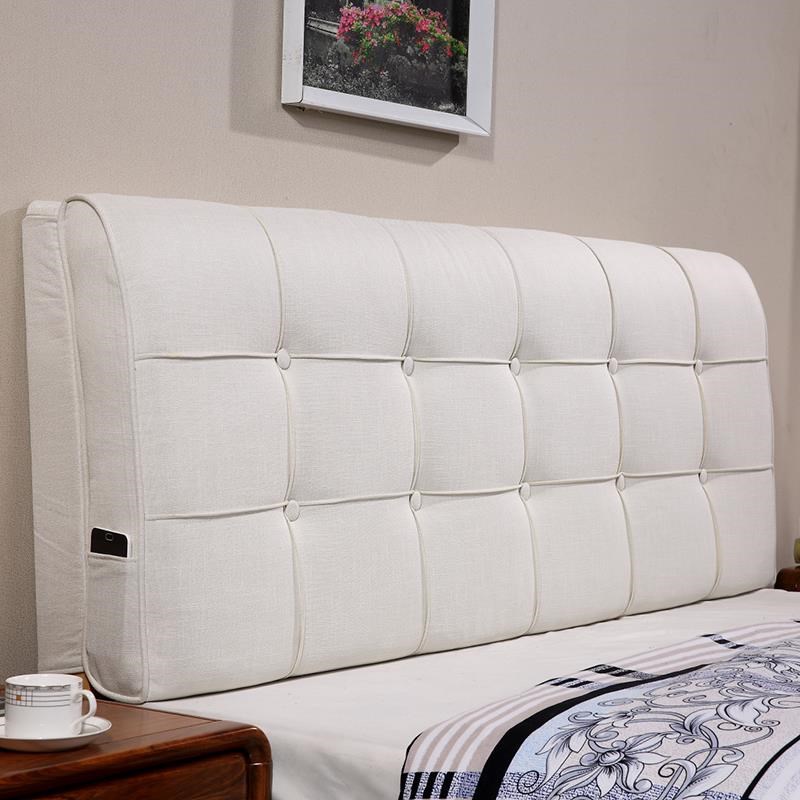 定做床头靠背软包大靠垫s无床头榻榻米自粘可拆洗简约绒布艺套欧