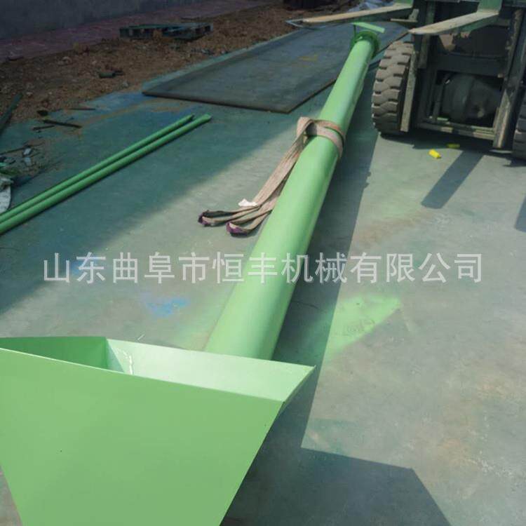 圆管螺旋输送给料设备螺旋绞龙304不锈钢材质螺旋上料机